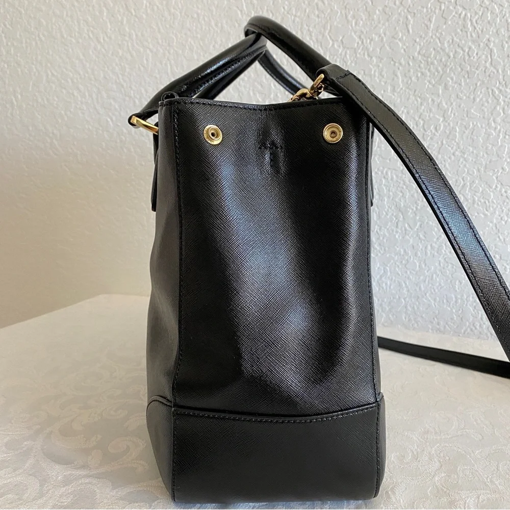 Tory Burch double zip saffiano Robinson tote